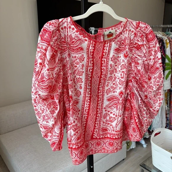 Farm Rio: Red River Ride Blouse - Picture 8 of 8